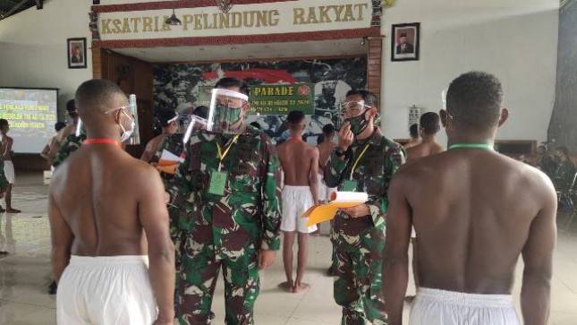 Pemuda Papua Selatan Ikuti Seleksi Pusat Secaba Prajurit Karier TA. 2020
