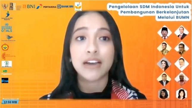 Menteri PPN/Kepala Bappenas Suharso Manoarfa dan Duta SDGs Mencanangkan Hari Pembangunan Berkelanjutan Nasional