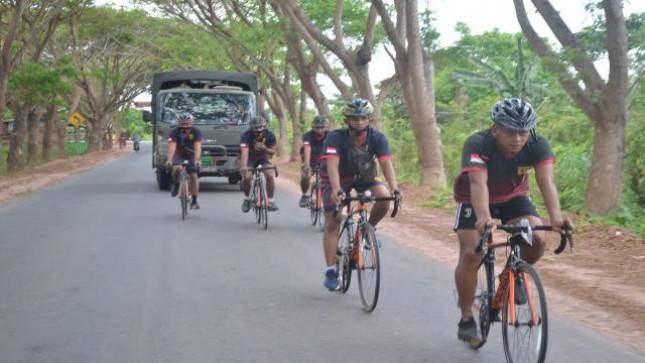  Prajurit Muda Yomarhanlan XI Laksanakan Pacific Virtual Fun Bike