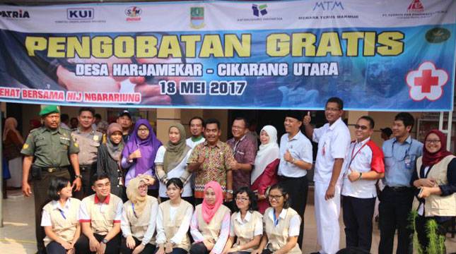 Jababeka Bersama Tenant Berikan 250 Kupon Pengobatan Gratis Kepada Warga Cikarang