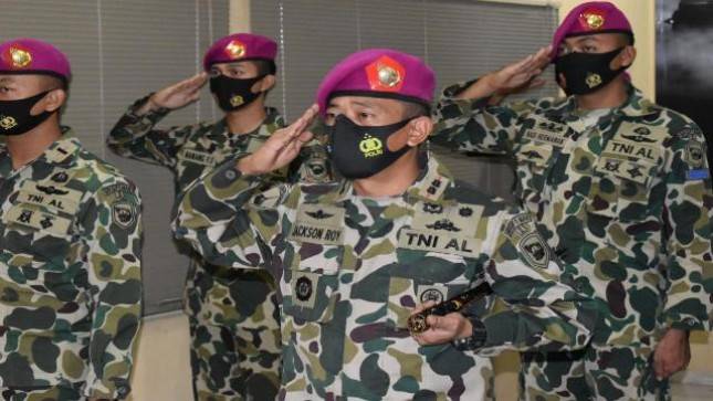  Letkol Marinir Jackson Roy Paliman Pauta Pimpin Upacara HUT TNI Secara Virtual