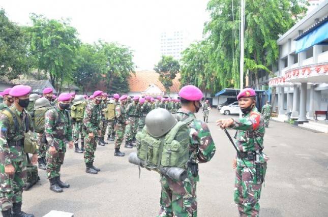 Pasukan Marinir Siaga Sumatera Terlibat Jaga Keamanan Nasional
