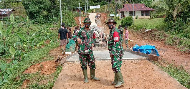 Kodim Boven Digoel Bangun Delapan Rumah Program TMMD di Tiga Kampung Distrik Kawagit