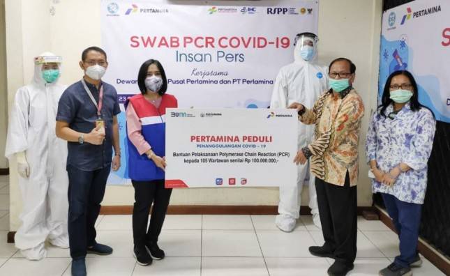 Gandeng Dewan Pers, RSPP dan Pertamina Berikan Tes Swab PCR Gratis 105 Insan Media