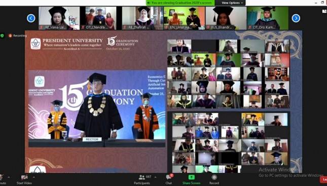 Wisuda President University 2020: Peluang Unik di Tengah Pandemi Covid-19 