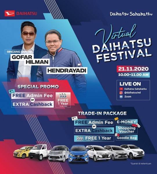 Heboh Paket Promo Daihatsu! Beli Mobil Baru Banyak Promo Cuma di Virtual Daihatsu Festival