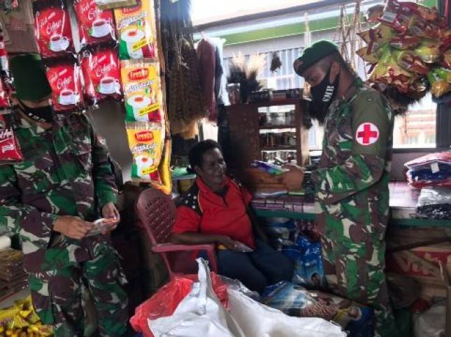 Satgas Yonif 125 Simbisa Tingkatkan Kesehatan Masyarakat Merauke Papua