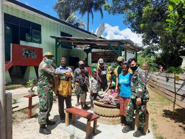 Satgas Yonif MR 413 Kostrad Optimis Warga Papua Sukses Terampil