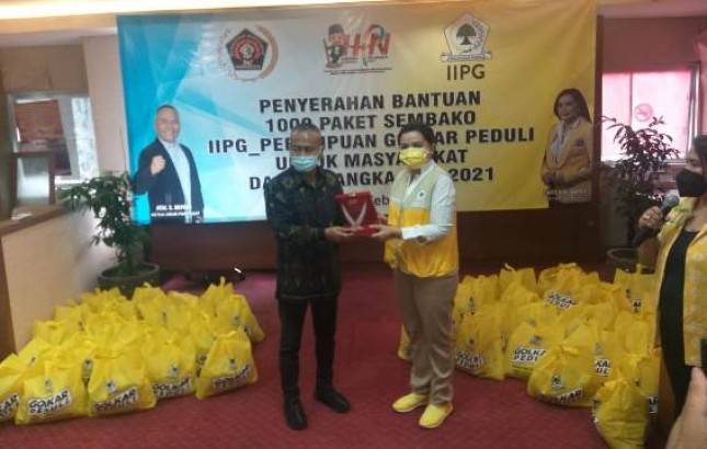 IIPG-PWI Peduli Donasikan Sembako untuk Masyarakat