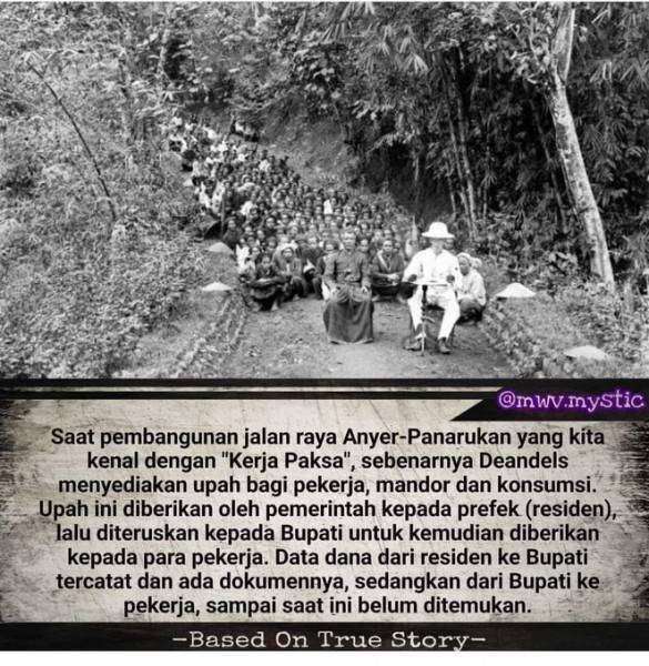Viral Soal  Daendels Bayar Upah Pekerja Jalan Anyer-Panarukan tapi Dikorupsi