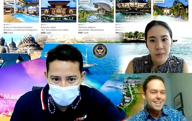 Sandi Ajak AirBnb Promosikan Destinasi Pariwisata Indonesia, Netizen:&nbsp;Mantul Pak...CUAN