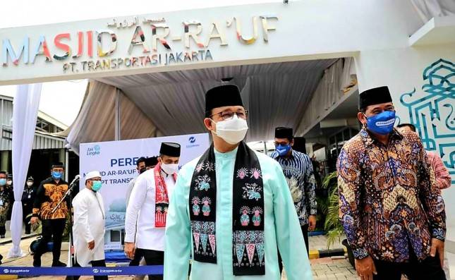 Anies Resmikan Masjid Trans Jakarta, Warganet: Alhamdulillah...Maju Kotanya Bahagia Warganya, Barokah! 