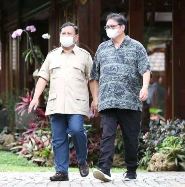 Mars Golkar Berkumandang di Hambalang, Airlangga Dkk Terkesima: Terimakasih Pak Prabowo...