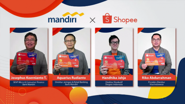 Permudah Transaksi, Mandiri, Shopee dan Visa Luncurkan Kartu Kredit