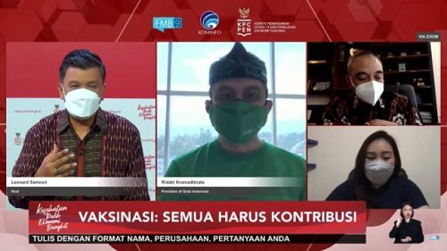 President of Grab Indonesia: Tekan Angka Penyebaran COVID-19, Kita Bersama Good Doctor Langsung Mengadakan Grab Vaccine Center