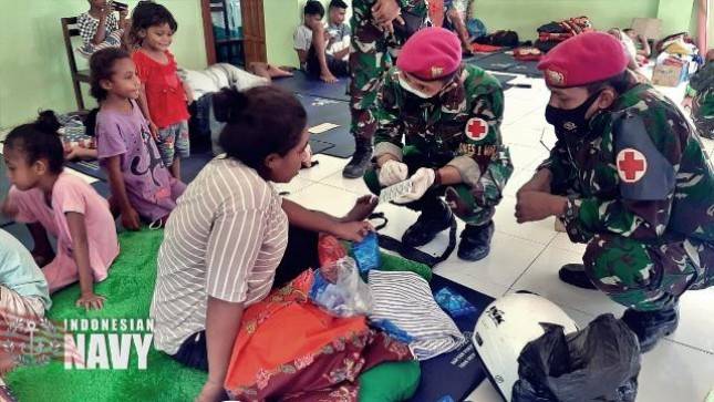 Yonkesh 1 Mar Berikan Pelayanan Korban Banjir NTT