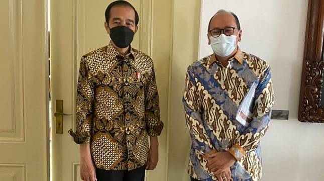 Temui Jokowi di Istana Bogor, Rosan Lapor Rencana Munas Kadin VIII Hingga Vaksin Gotong Royong