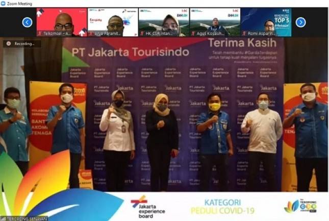 BUMD DKI  Jakarta PT  Jakarta Tourisindo dengan Brand  Experience Board  Raih Penghargaan dalam Penanganan Covid-19 di DKI Jakarta