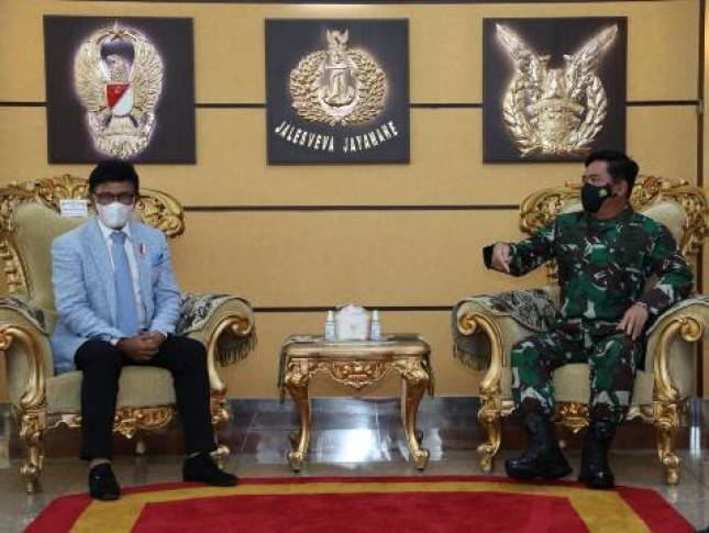 Menkominfo Jonny G Plate dan Panglima TNI Bahas Persiapan Pembangunan 5000 BTS, Termasuk di Papua