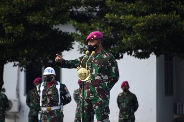 Dankormar Mayjen Mar Suhartono  Apresiasi Prajurit yang Tak Mudik Lebaran