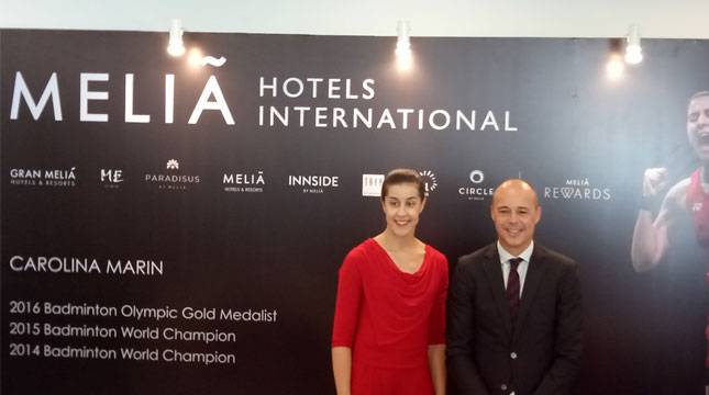 Jelang Juara Badminton Dunia, Hotel Melia Gandeng Carolina Marin Jadi Brand Ambassador