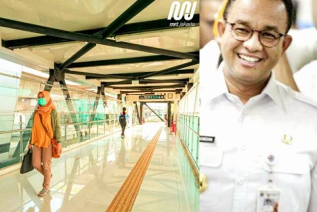 Gubernur Jakarta Pamer Potret Jembatan Layang di Stasiun MRT ASEAN, Warganet: Kereen! Pak Anies Enggak Ada Duanya...
