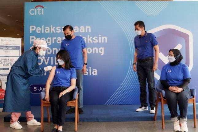 Citi Indonesia Vaksinasi Karyawan Melalui Program Vaksinasi Gotong Royong
