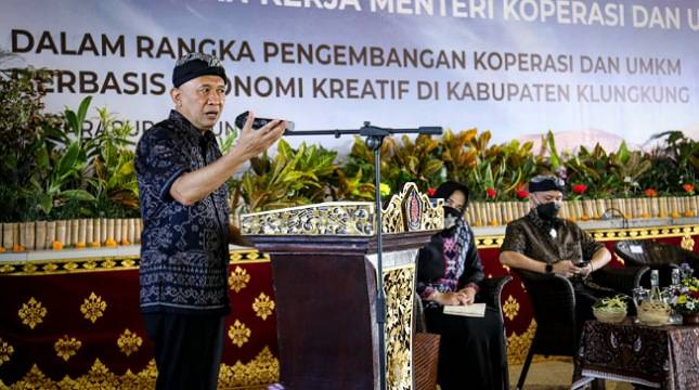 MenkopUKM Bakal Berdayakan Koperasi dan UMKM Bangkitkan Ekonomi Klungkung Bali