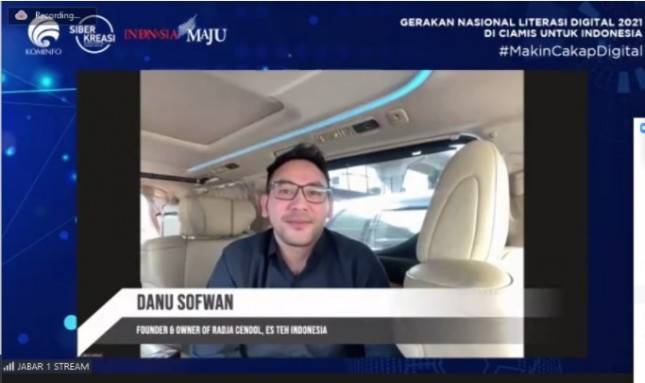 Owner Radja Cendol, Danu Sofwan Bagi Tips Memanfaatkan Marketplace Bagi UMKM