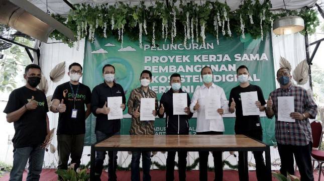 BRI Agro, Telkom, iGrow dan Kedai Sayur Kolaborasi Bangun Ekosistem Digital Pertanian