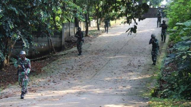 Prajurit Batalyon Infanteri 4 Marinir Laksanakan Pelajaran Patroli