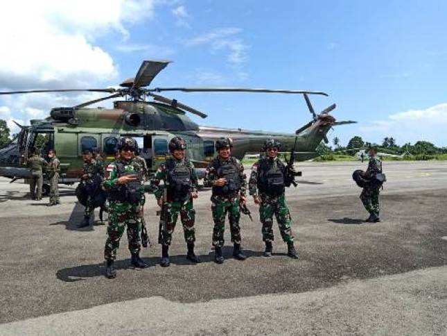 Danrem 174 Merauke Brigjen TNI Bangun Nawoko Sambangi Pasukan di Daerah Rawan Sugapa Kabupaten Intan Jaya