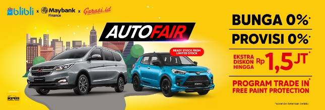 Maybank Finance dan Garasi.id, Blibli Hadirkan Kemudahan Jual Beli Mobil Baru 