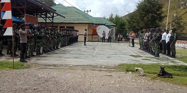 Satgas Pamrahwan Yonif RK 751 VJS  Papua Tingkatkan Keamanan dan Ketertiban Masyarakat di Wilayah Lanny Jaya