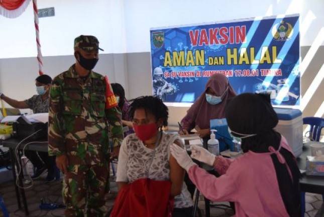 24.363 Warga Masyaarakat Berhasil Divaksin dalam Kegiatan Serbuan Vaksinasi Covid-19 Oleh Korem 174 Merauke 