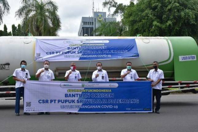 96 Ton Oksigen dari Pupuk Indonesia ke Beberapa Daerah