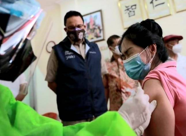 Luar Biasa Gercep! Gubernur Anies: 5,5 Juta Orang Telah di Vaksin di Jakarta Per Hari Ini 