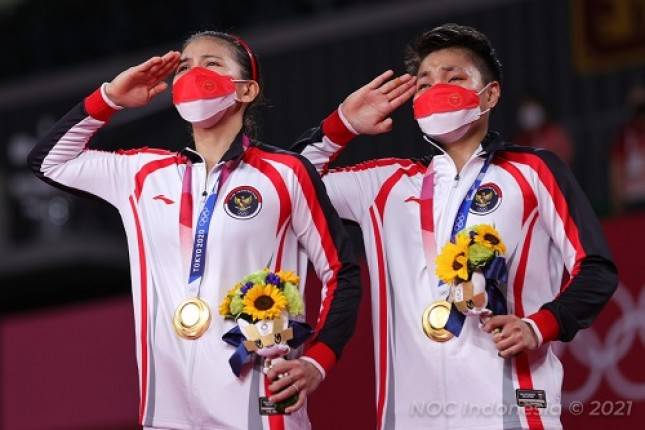 Indonesia Bangga! Air Mata Sejarah Greysia/Apriyani Terukir di Olimpiade Tokyo 2020