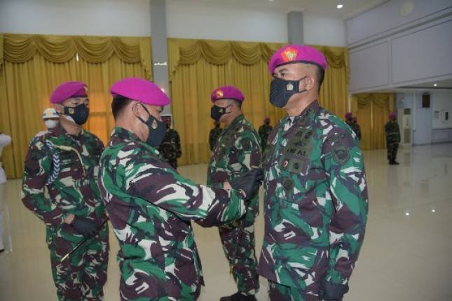 Dankormar Mayjen Suhartono Pimpin Sertijab Danpasmar 3