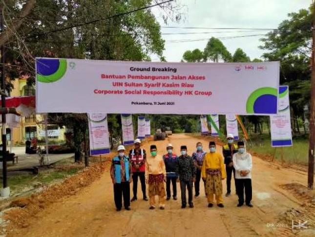 Hutama Karya Peduli Penfidikan, Bangun Akses Jalan di UIN Suska Riau