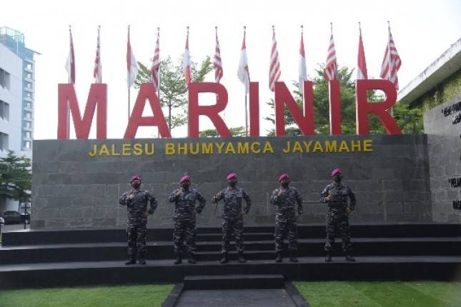 Dankormar Mayjen (Mar) Suhartono Terima Laporan Penkat PATI Korps Mariniren (Mar) Suhartono Terima Laporan Penkat PATI Korps Marinir