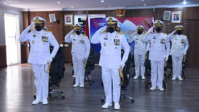 KASAL Laksamana TNI Yudo Margono Ikuti Upacara HUT RI Secara Virtual
