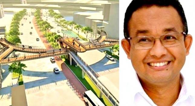 Manjakan Pejalan Kaki, Gubernur Anies Sulap JPO Sudirman! Warganet: Mantap! Ini Baru Pemimpin Rakyat...