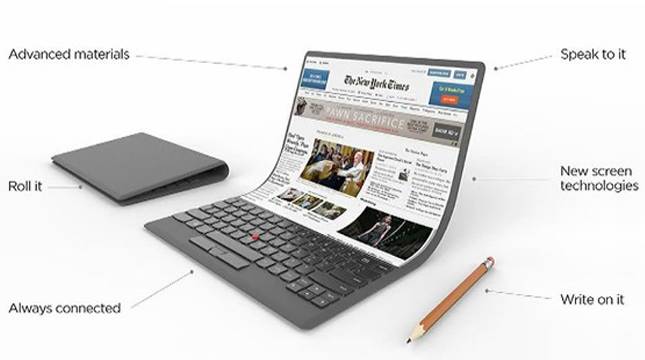 Lenovo Perkenalkan Konsep PC yang Dapat Dilipat