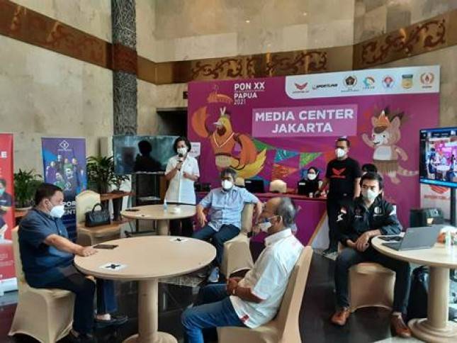 Ketum PWI Pusat Resmikan Media Center Jakarta PON XX Papua 2021