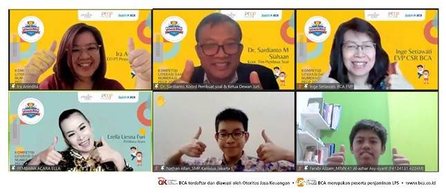 BCA dan PesonaEdu Berikan Apresiasi kepada Pemenang Kompetisi Literasi & Numerasi Nasional