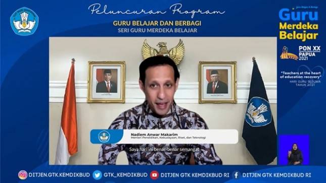 Menteri Nadiem: Berkat Ketangguhan Ibu dan Bapak Guru, Kita Telah Berhasil Melewati Masa yang Penuh Tantangan