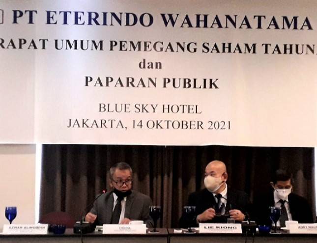 Eterindo Wahanatama Bukukan Laba Usaha Rp90 Miliar pada 2020
