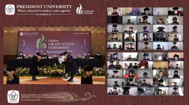 Gelar Wisuda ke-16, President University Tekankan Pentingnya Ciptakan Lulusan yang Inovatif, Adaptif dan Kolaboratif