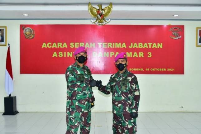 Putra Batak Kolonel Marinir Rivelson Saragih Resmi Jabat Asisten Intelejen Danpasmar 3
